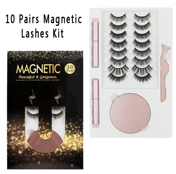 10 pairs magnetic lashes kit