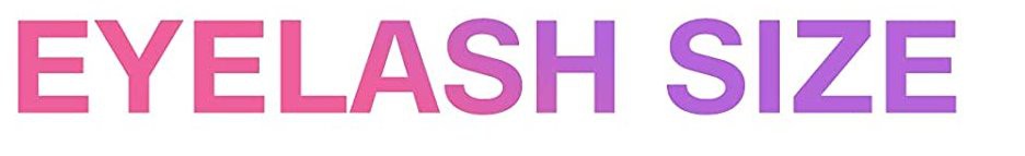 eyelashes size