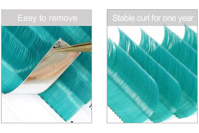 green lashes extension