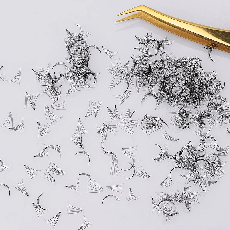 3d double short stem premade volume fans lashes 3d double short stem premade volume fans lashes